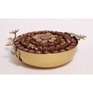 Bol de service créatif en métal pour chocolat, bonbons, bonbons, présentoir à chocolat, serveur de desserts pour occasions spéciales - Product Image 1