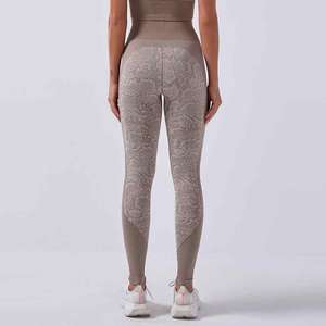 Leggings de gym personnalisés au design unique pour femmes, vêtements de fitness 100% coton de haute qualité, disponibles dans toutes les tailles pour les exercices d'hiver. - Product Image 2