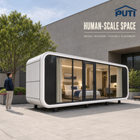 Centre de vente innovant en forme de cabine Apple de 40 pieds – Unité de bureau mobile personnalisée pour l'affichage et la réception immobilière