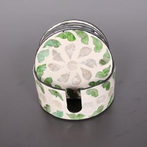 Posavasos con incrustaciones de perlas, mejor elección, posavasos hecho a mano, suministro de fábrica, vajilla de nácar - Product Image 2