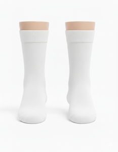 Chaussettes décontractées en coton peigné compact et confortable avec un revers confortable, peuvent être fabriquées avec votre logo et votre marque personnalisés en tant que OEM - Product Image 4