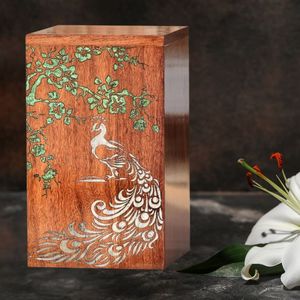 Handcrafted Classic <b>Wooden</b> Urn <b>Box</b> for Pet Ashes Durable Rectangle Design Small Memorial <b>Keepsake</b> <b>Box</b> to Cherish Forever - Product Image 3