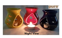 Diffuseur d'arômes en marbre fait main, brûleur de bougies chauffe-plat, porte-encens décoratif pour la maison, écologique et durable – Nouveauté !
