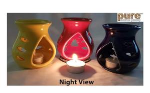 Difusor de aromaterapia de bambú hecho a mano, cuenco de cerámica, quemador de candelita, aceite de fragancia, soporte de incienso de madera decorativo para el hogar, gran oferta - Product Image 3