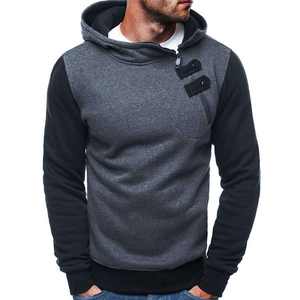 Sudaderas con capucha urbanas para hombre, sudaderas ajustadas de algodón ligeras y elegantes de manga larga para gimnasio, ropa informal y moda al aire libre - Product Image 2