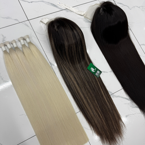 28 pouces meilleure vente en gros perruque droite naturelle pleine cheveux vierges bruts ombre couleur u partie perruque avec HD suisse dentelle transparente - Product Image 3