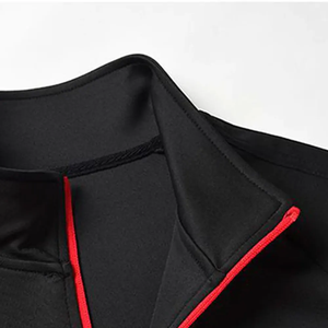 Ensemble de jogging deux pièces pour homme, décontracté et confortable, 100 % coton, avec logo personnalisé, fermeture éclair intégrale, respirant, idéal pour l'hiver - Product Image 3