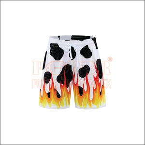 Shorts décontractés d'été pour hommes couleurs personnalisées cravate teinture poches taille moyenne ficelle respirante bas ample Shorts de sport de gymnastique - Product Image 1
