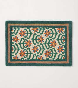 <b>Printed</b> Goods Tufted Wool Floral Rug Featuring Soft Handcrafted Texture and Elegant Botanical Design <b>for</b> Living Room or <b>Bedroom</b> - Product Image 3