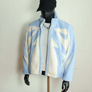 Customized <b>Men's</b> Heavy Duty Leather Sheepskin <b>Sherpa</b> Jacket High Quality Winter Casual Wear with Fur Decoration - Product Image 3