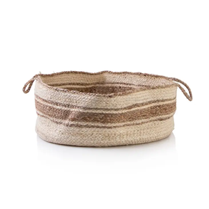 Nordic Cotton Rope Clothes Toys Storage <b>Basket</b> Bedroom <b>Basket</b> With Long Handles Large <b>Laundry</b> Bucket - Product Image 1