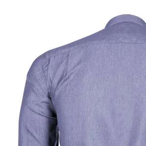 Camisas de vestir informales de negocios blancas para hombre, camisa de manga larga ajustada para hombre, camisa de esmoquin para novio de boda - Product Image 5