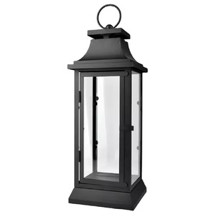 bronze with glass lantern Metal with glass candle lantern - Product Image 6