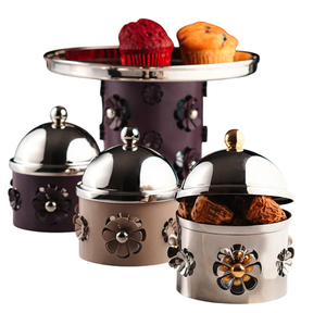 Tazón de Metal con Tapa Plateada Ecológico para Bodas Árabes, Uso en Hoteles del Golfo, Color y Tamaño Personalizables, Recipiente para Frutos Secos - Product Image 5