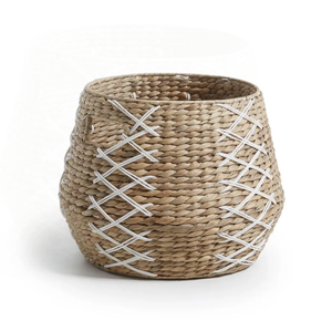 ตะกร้าสานพร้อม Sisu ตะกร้าสานใส่น้ำตกแต่งบ้านทรงสี่เหลี่ยมผืนผ้าใหม่ออกแบบได้ตามที่ต้องการ - Product Image 1