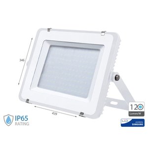 ความสว่างสูงบาง LED ฟลัดไลท์120lm/w 200W 24000lm Neutral 4000K ที่อยู่อาศัยสีขาว IP65 Samsung Chip SKU-787 - Light - Product Image 1