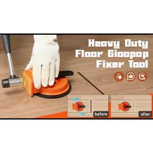 Ventouse robuste pour réparation de sols, construction métallique renforcée, sans électricité - pour bois, PVC, carrelage - Product Image 2