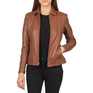 Chaqueta larga de piel auténtica personalizada para Mujer | Ropa de abrigo elegante ajustada | OEM ODM fábrica de proveedores al por mayor - Product Image 2