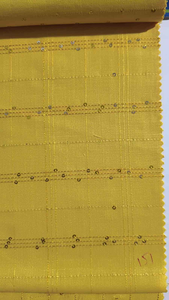 Tela de lentejuelas de rejilla amarilla bordada de punto pesado de calidad superior brillo mágico para niñas niños vestidos de secado rápido - Product Image 4