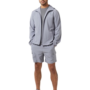 Haute qualité personnalisé femmes coupe-vent Nylon court ensemble coupe décontractée respirant imperméable formation survêtement Jogging costume 2026 - Product Image 5