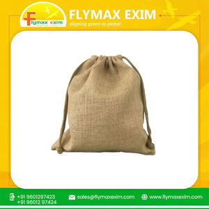 Sac à cordon grand sac Logo écologique Premium naturel jute élégance sacs-cadeaux pour les festivals - Product Image 4