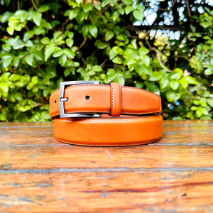 Ceinture décontractée réversible de qualité supérieure pour hommes finition Nikhil double ton pour boucle longueur personnalisée des deux côtés cuir véritable - Product Image 1