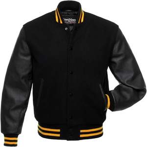 Veste de baseball universitaire pour homme avec logo personnalisé du meilleur fabricant, 100% coton, matériau en laine et duvet, vestes de lettreman d'hiver - Product Image 1