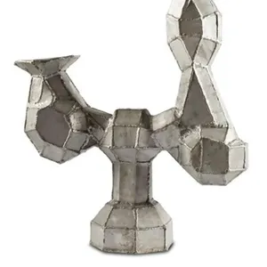 ประติมากรรมโลหะอะลูมิเนียมรูปทรงเรขาคณิตแบบแอบสแตรกศิลปะสมัยใหม่การตกแต่งชิ้นงานประติมากรรมโลหะแนวนามธรรมเครื่องประดับตกแต่งบ้านร่วมสมัย - Product Image 3