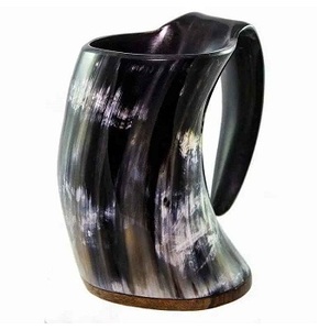 Taza de cuerno de búfalo de la mejor calidad, taza de cuerno para beber y taza de cuerno vinking de F S International - Product Image 2