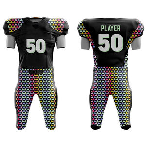 100% Manufacturer Custom Team Wear Apparel Printed Shoulder Graphic Mesh Sublimation Retro <b>Football</b> Uniform - Product Image 4