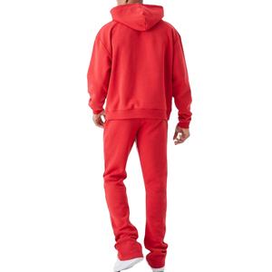 Ensemble de survêtement sport en molleton 100% coton pour homme, personnalisé, respirant, uni, de haute qualité, surdimensionné, pour l'hiver, 2026 - Product Image 2