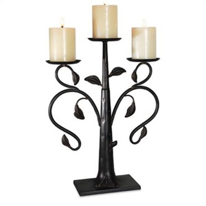 Bougeoir en métal aluminium Candélabre Grand pilier Bougeoir fait main Bougeoir décoratif - Product Image 1