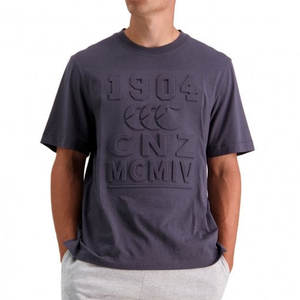 Vêtements d'été décontractés mi-lourds personnalisés pour hommes T-shirt uni graphique en coton gaufré de style formel pour un usage quotidien - Product Image 1