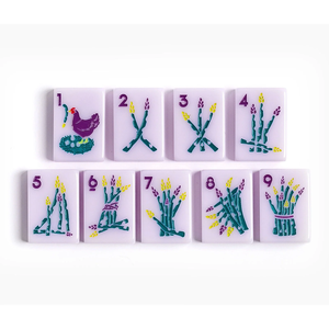 Logo impreso Lucite American Mah Jong Set Juego de viaje de una sola capa Juegos de Mahjong personalizados de acrílico de lujo - Product Image 3