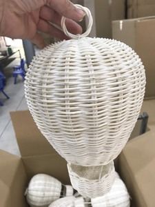 Decoración de pared de globo de aire caliente de mimbre de Color blanco para decoración de habitación de guardería y niños y decoración del hogar - Product Image 2