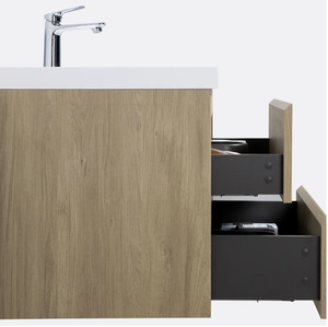 เคาน์เตอร์หินอ่อนกระดาษเมลามีนกันความชื้นสำหรับใช้ในห้องน้ำทำความสะอาดง่ายความจุในการจัดเก็บขนาดใหญ่ - Product Image 5