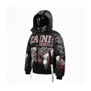 Veste polaire pour hommes de qualité supérieure Tissu en nylon brillant Vêtements d'extérieur pour l'hiver Broderie logo personnalisé Conception de transfert de chaleur Veste polaire pour homme - Product Image 4