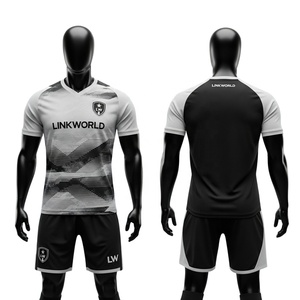 Conjunto de Uniforme de Fútbol para Hombre, Servicio OEM al por Mayor, Diseño Personalizado, Manga Corta, Secado Rápido, Transpirable, para Verano - Product Image 1