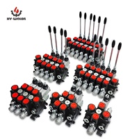 Vanne de commande sectionnelle Hy-Waloil PC100, 4 voies, 100 LPM, centre ouvert, distributeur hydraulique manuel, vente en gros usine