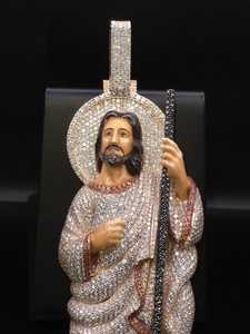 Colgante de Jesús Personalizado con Diamantes Moissanite VVS, Estilo Hip Hop, Plata 925, Amuleto Religioso Unisex - Product Image 5