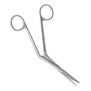 MEDIHEAL SURGICAL MSC-H-2407 Surgical Stainless Steel Nasal Scissor One Toothed Cutting <b>Edge</b> 18.5 cm ENT Application - Product Image 4
