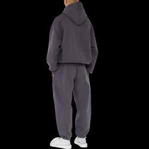 High Street Best Design Logotipo personalizado Chándales holgados de alta calidad Chándales transpirables de lana tecnológica para hombres - Product Image 5