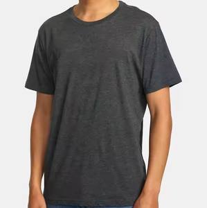 T-shirt d'été décontracté à manches courtes en coton biologique uni doux et confortable Pakistan de la plus haute qualité pour les adultes - Product Image 5