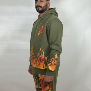 Conjunto de Sudadera con Capucha y Pantalones Cortos Transpirables para Hombre, Conjunto de Sudadera con Capucha y Pantalones Cortos Unisex Personalizados, Conjunto de Sudadera con Capucha y Pantalones Cortos de Secado Rápido - Product Image 5