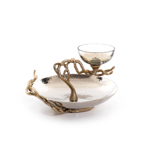 Bol décoratif en métal design personnalisé Vente en gros pour la décoration intérieure Bol en métal pour style rustique et décoration de la maison Bol en métal - Product Image 1