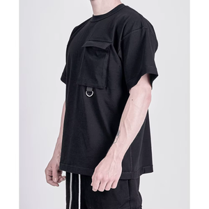 Camiseta Personalizada con Bolsillo Cargo, 100% Algodón, Transpirable, con Impresión o Bordado, para Hombre y Mujer - Product Image 3