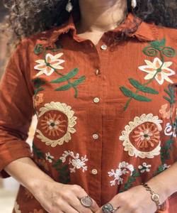 Ensemble coordonné en coton tissé RICH LOOK, tenue de fête, prix de gros, vêtement ethnique, multicolore, pour femmes, en stock, séchage rapide - Product Image 2