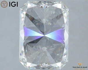 F couleur VS1 clarté 2.00 CARAT CVD forme rayonnante diamant laboratoire cultivé 8.95 MM IGI certifié pour bague de mariage - Product Image 4