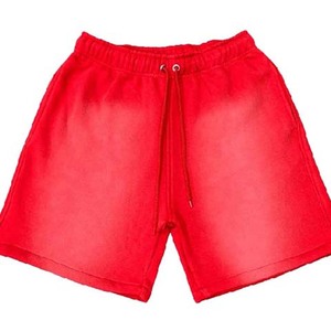 Ensembles de shorts pour hommes de haute qualité délavés à l'acide Shorts en coton d'été avec logo personnalisé Shorts de sérigraphie pour hommes - Product Image 3