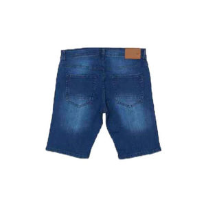 Pantalones Cortos de Mezclilla para Hombre, Cintura Media, Cierre de Botones, Color Sólido, Estilo Casual, 100% Algodón Tejido, Transpirable, con Bolsillos - Product Image 3